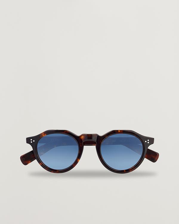 Dark brown round frame sunglasses from Eyevan 7285