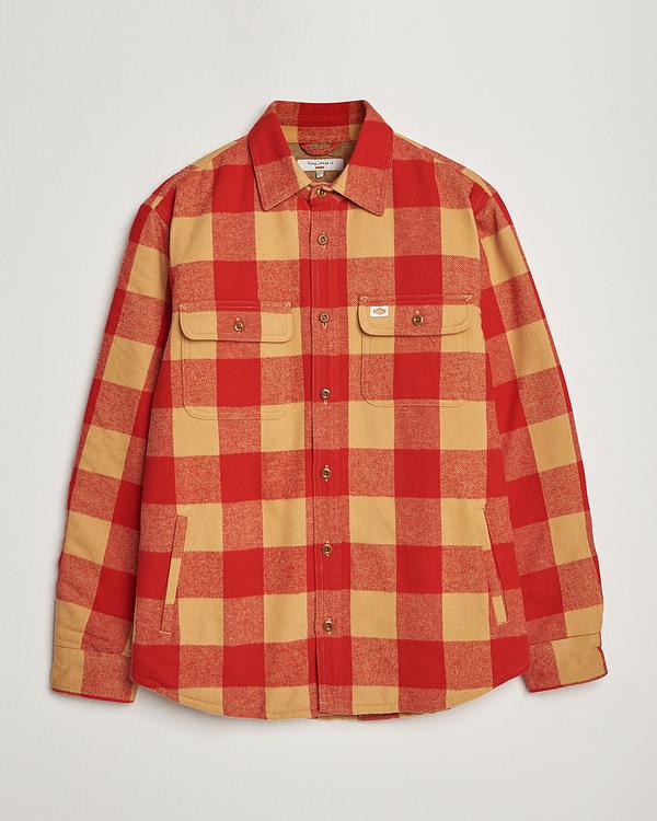 Checkered red casual shirt from Nudie Jeans