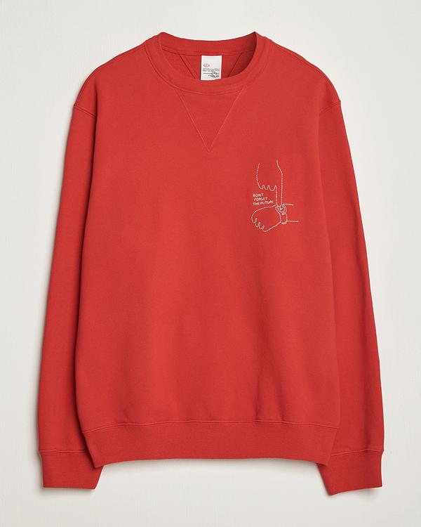 Print red sweatshirt from Nudie Jeans