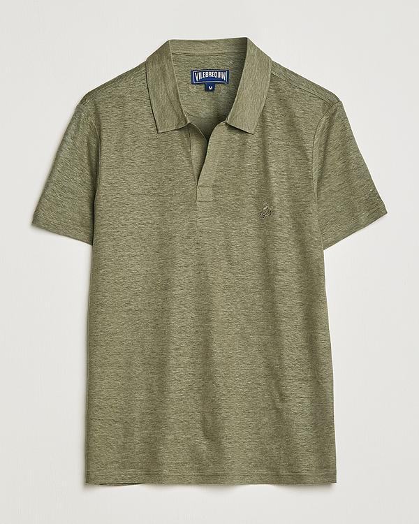 Taupe short sleeve polo shirt from Vilebrequin