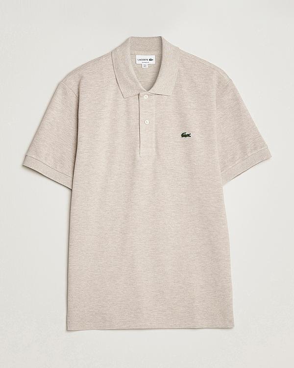 Beige short sleeve polo shirt from Lacoste
