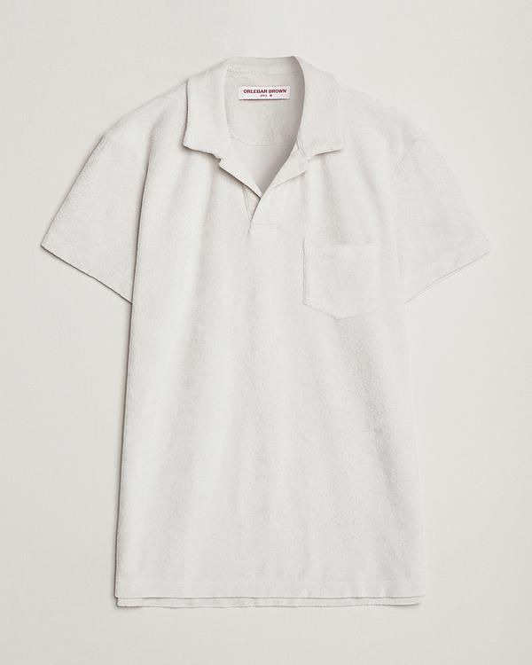 White short sleeve polo shirt from Orlebar Brown
