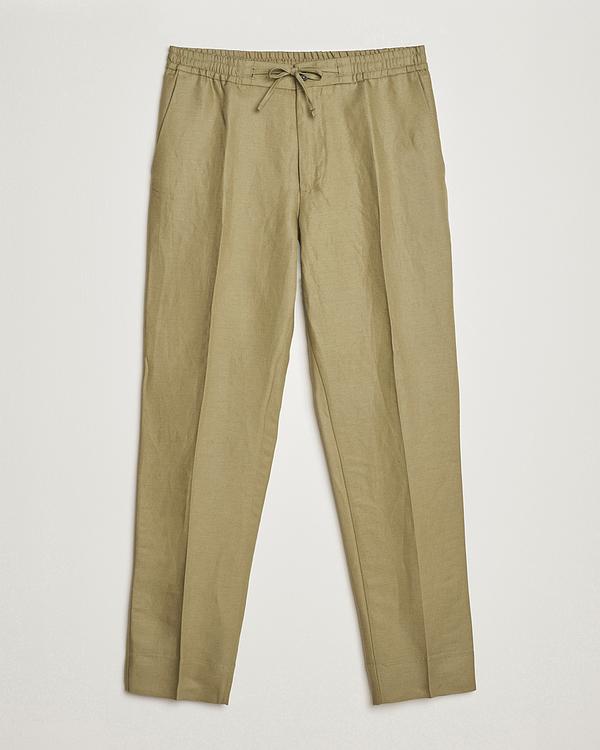 Taupe linen trousers from J.Lindeberg