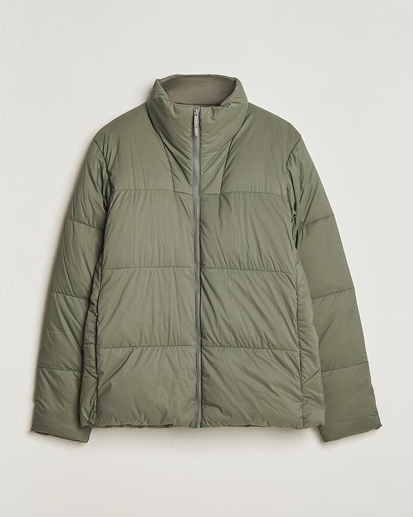 Taupe down jacket from Arc'teryx Veilance