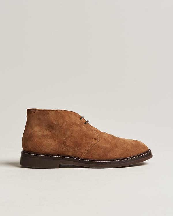 Brown chukka boots from Brunello Cucinelli