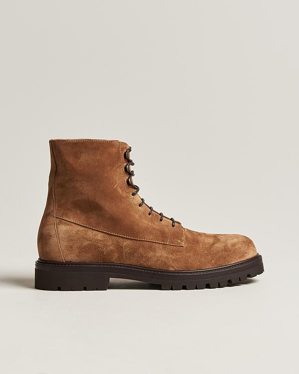 Brown lace-up boots from Brunello Cucinelli
