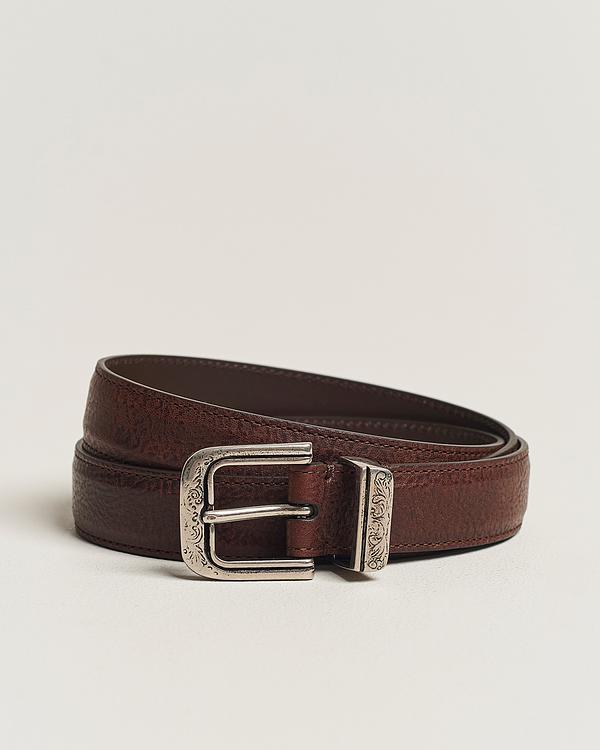 Dark brown belt from Brunello Cucinelli
