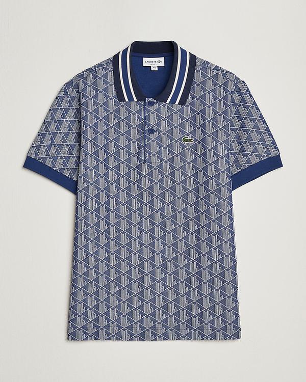 Blue short sleeve polo shirt from Lacoste