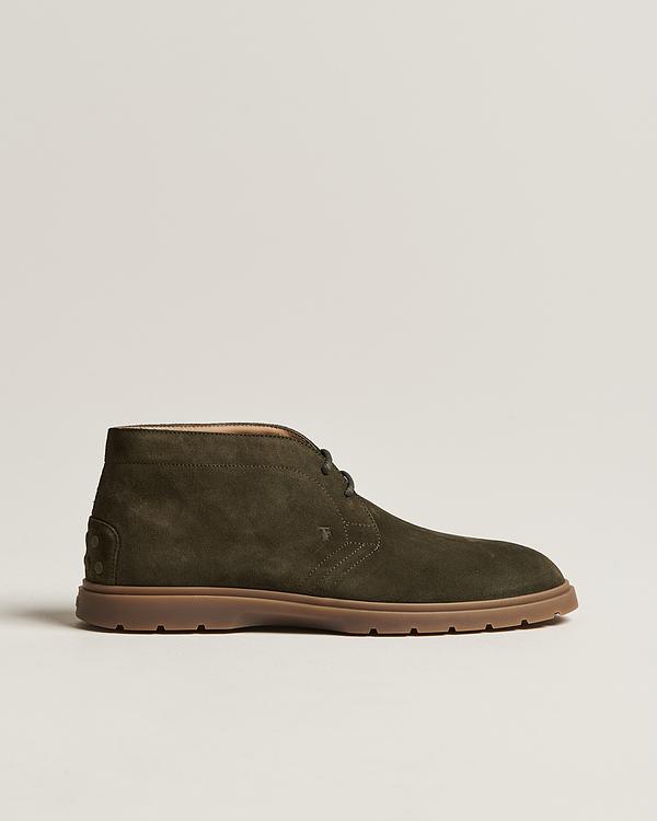 Dark green chukka boots from Tod's