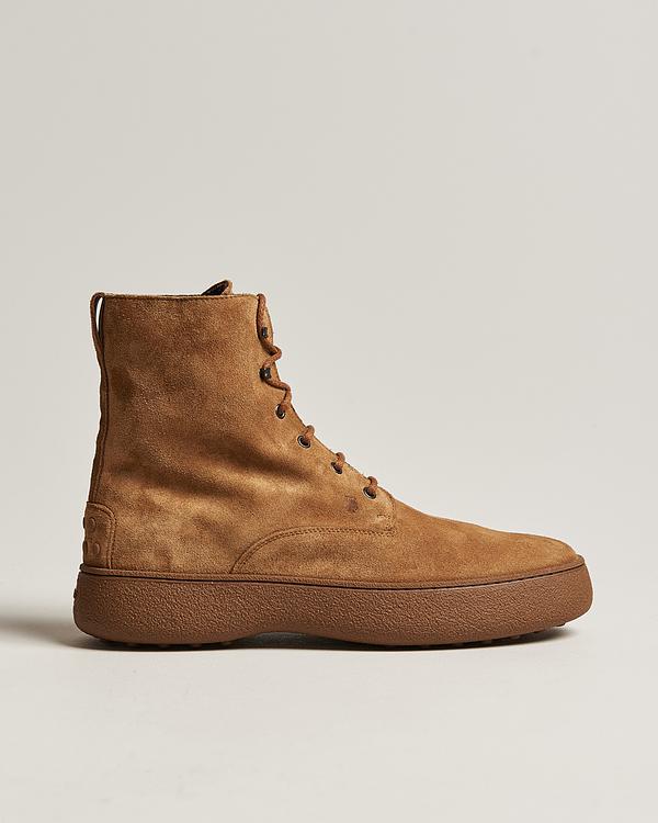 Brown lace-up boots from Tod's