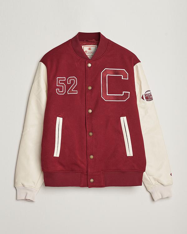 Print dark red casual jacket from Champion