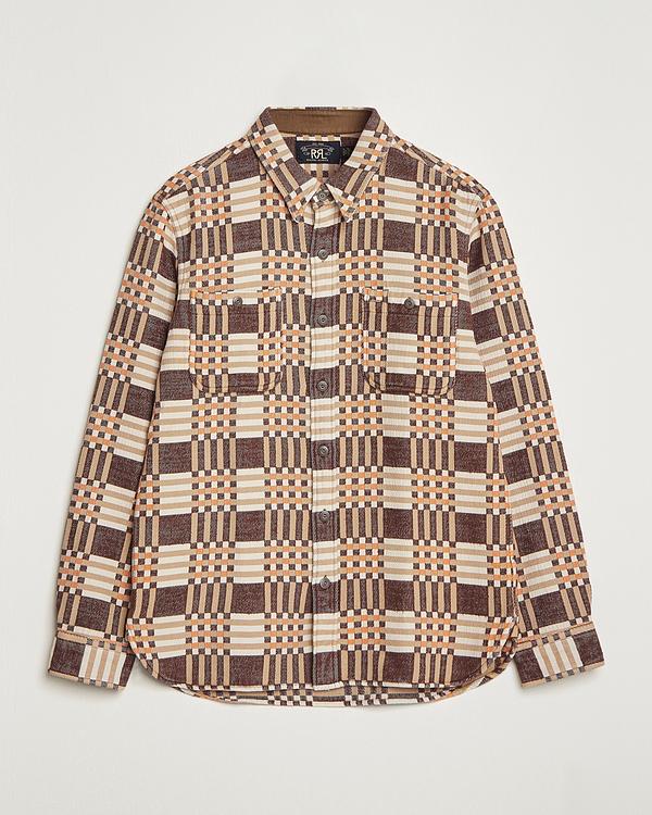 Checkered taupe flannel shirt from RRL