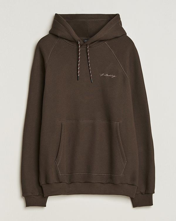 Dark brown hooded sweatshirt from J.Lindeberg