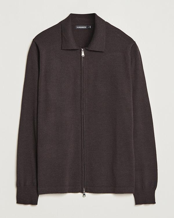 Dark brown full-zip from J.Lindeberg