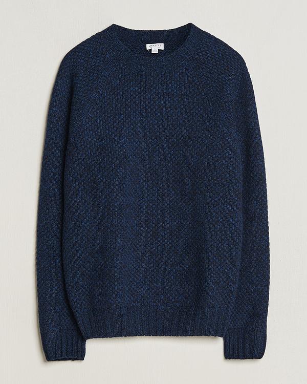 Dark blue sweater from Sunspel
