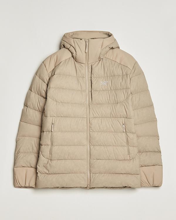 Taupe down jacket from Arc'teryx
