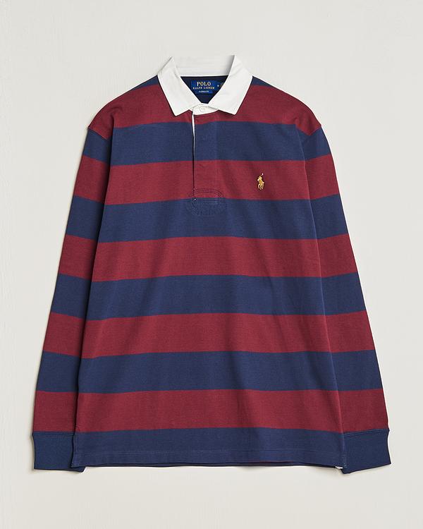 Striped dark blue long sleeve polo shirt from Polo Ralph Lauren
