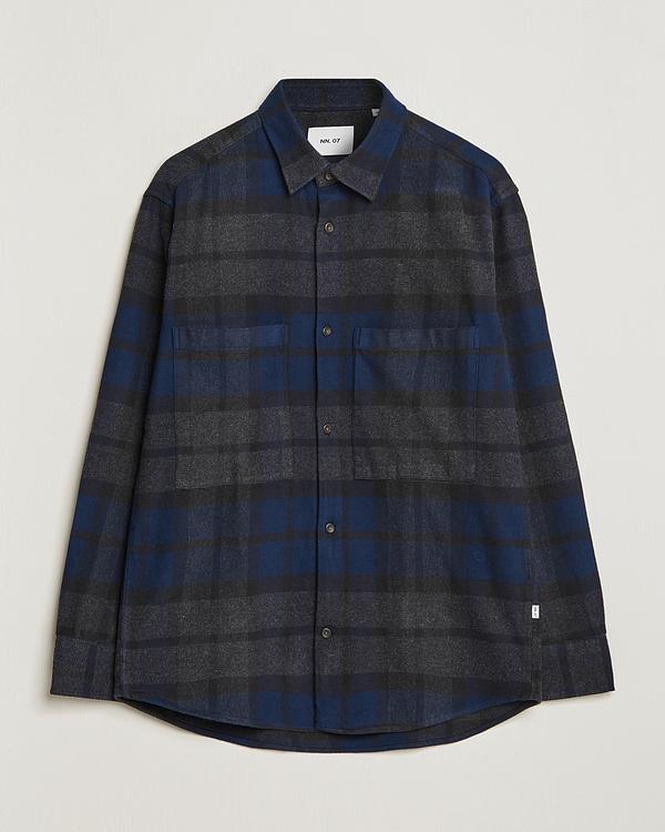 Checkered black overshirt from NN07