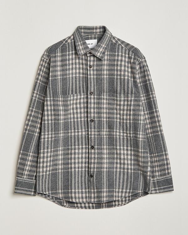 Checkered grey flannel shirt from NN07
