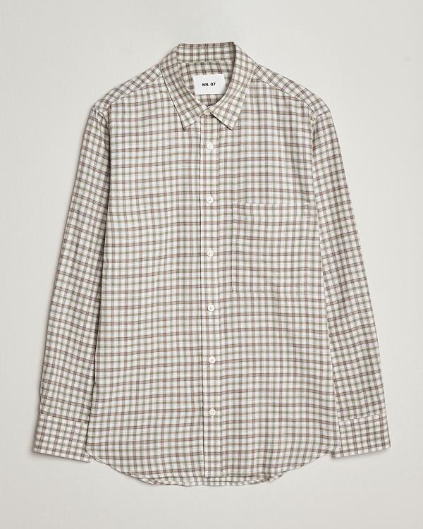 Checkered white casual shirt from NN07