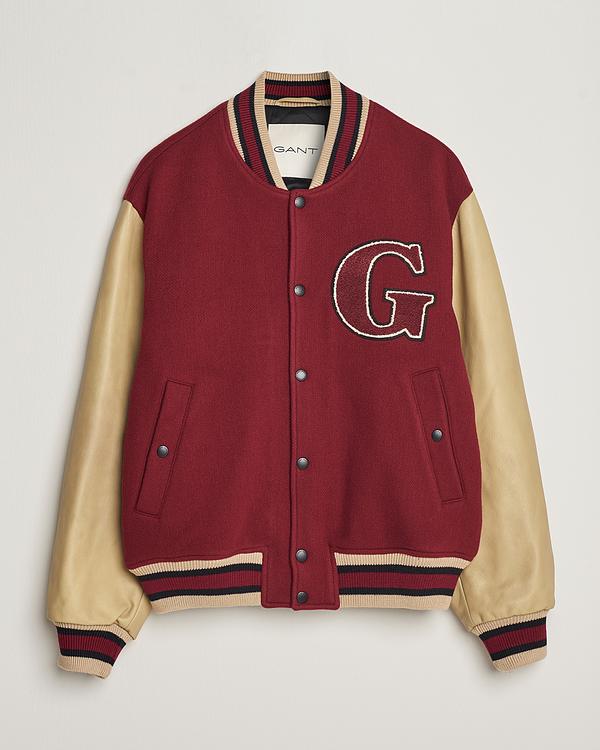 Dark red casual jacket from Gant