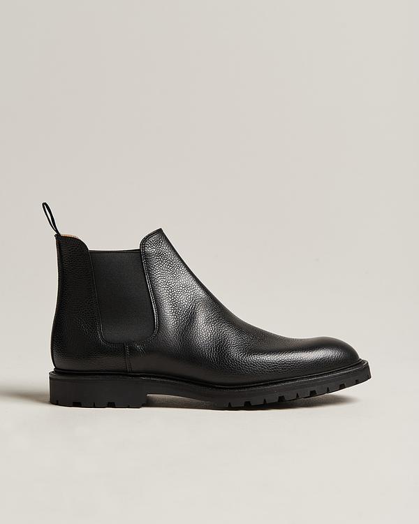 Black chelsea boots from Crockett & Jones