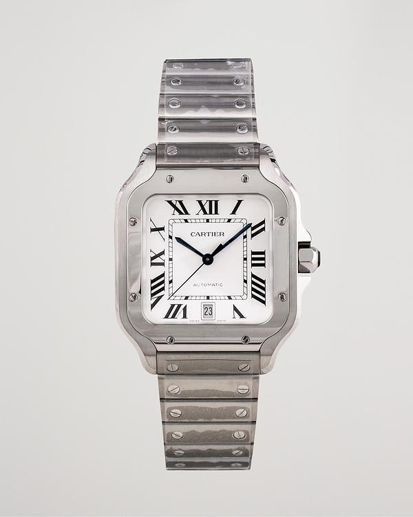 White watch from Cartier