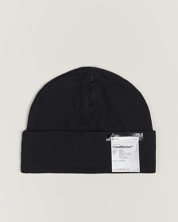 Black beanie from Satisfy