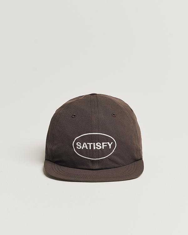 Print dark brown cap from Satisfy