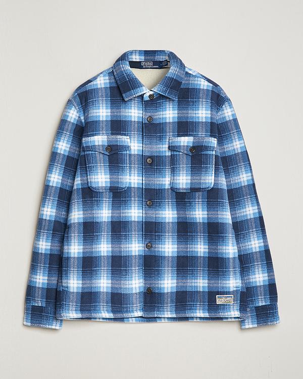 Checkered dark blue flannel shirt from Polo Ralph Lauren