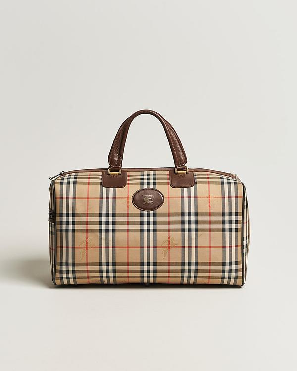 Checkered taupe weekend bag from Burberry