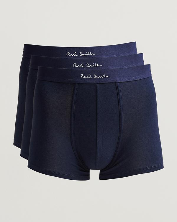 Print dark blue boxer briefs from Paul Smith
