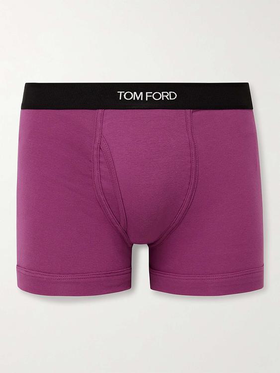 Print dark red boxer briefs from Tom Ford