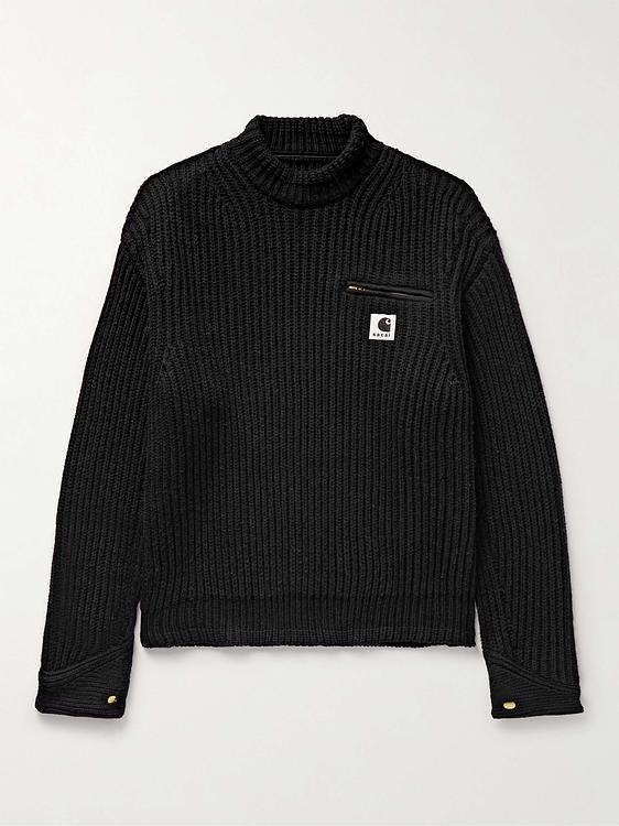 Black sweatshirt from Sacai