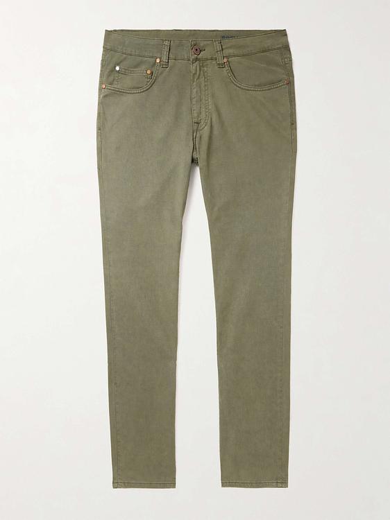 Taupe chinos from Boglioli