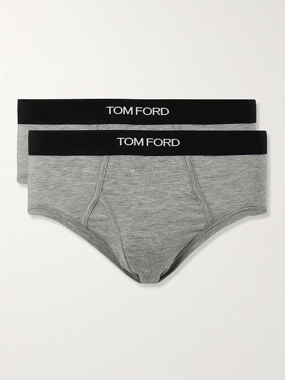 Print grey briefs from Tom Ford