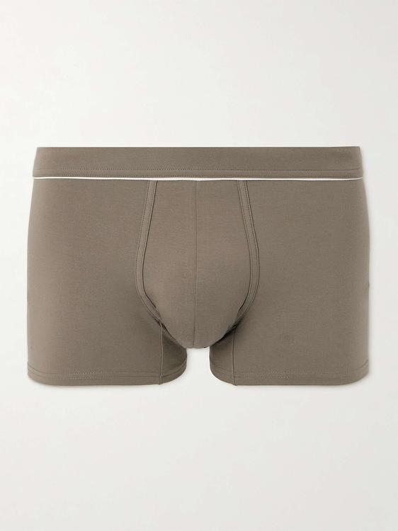 Taupe boxer briefs from Zegna