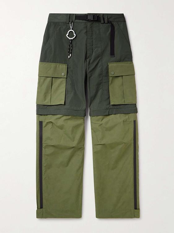 Green cargo trousers from Moncler Genius