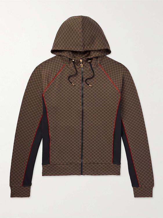 Taupe hooded sweatshirt from Balmain
