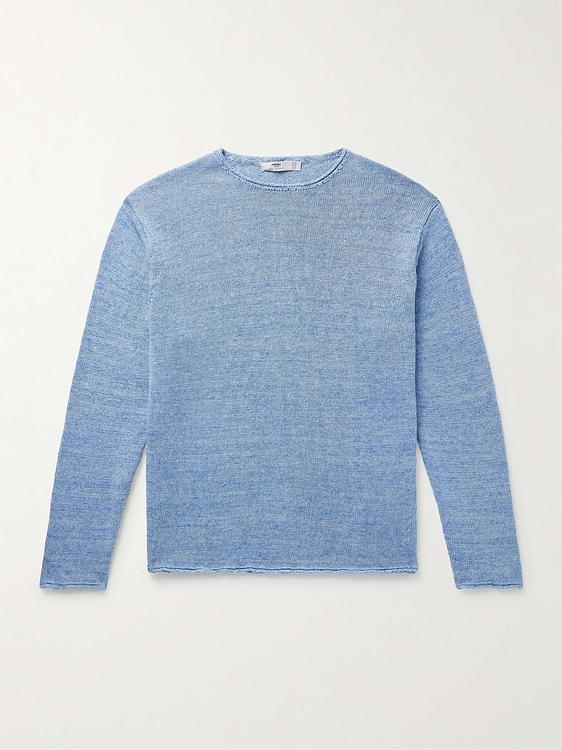 Blue sweater from Inis Meáin