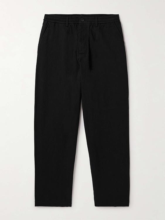 Black casual trousers from Universal Works