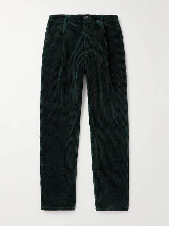 Black corduroy trousers from Oliver Spencer