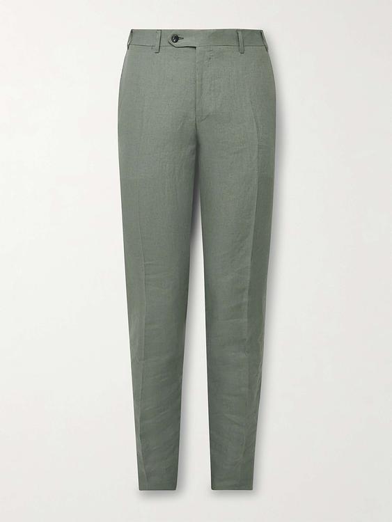 Taupe suit trousers from Canali