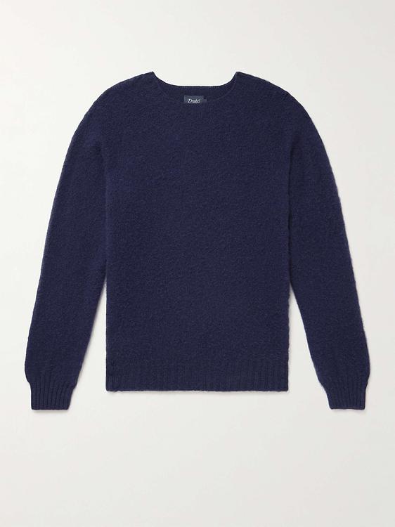 Dark blue sweater from Drake's