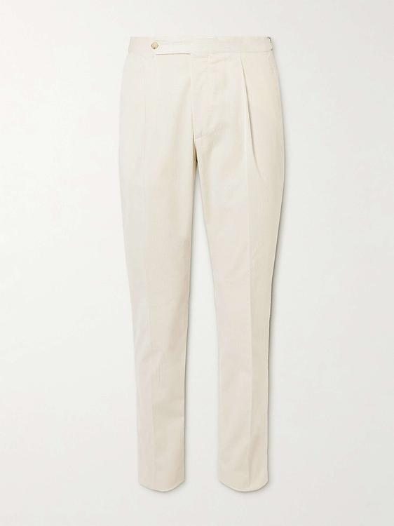 White formal trousers from De Petrillo