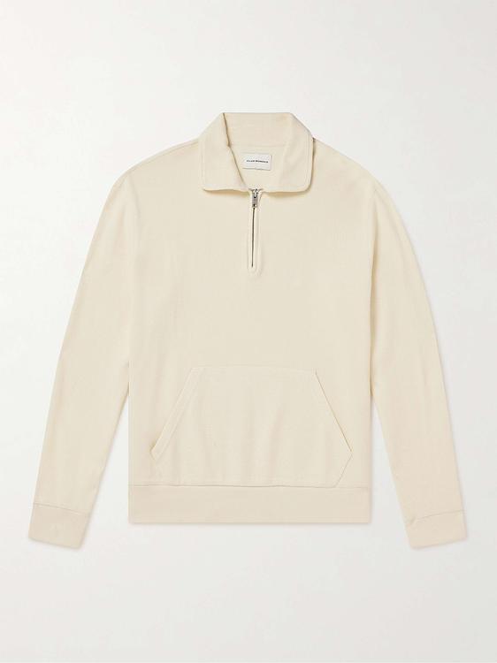 White long sleeve polo shirt from Club Monaco