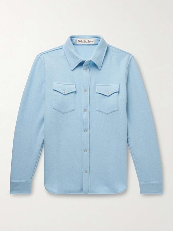 Light blue overshirt from God's True Cashmere