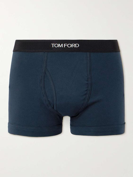 Print dark blue boxer briefs from Tom Ford