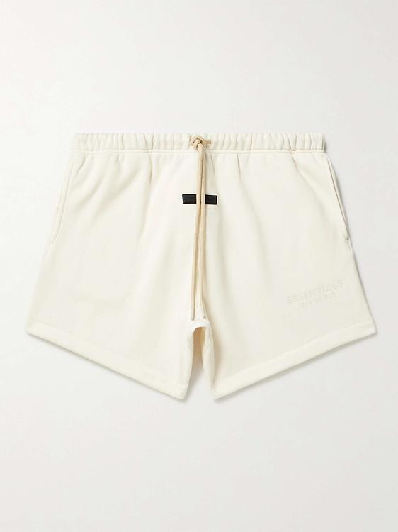 White sweatshorts from Fear Of God Essentials