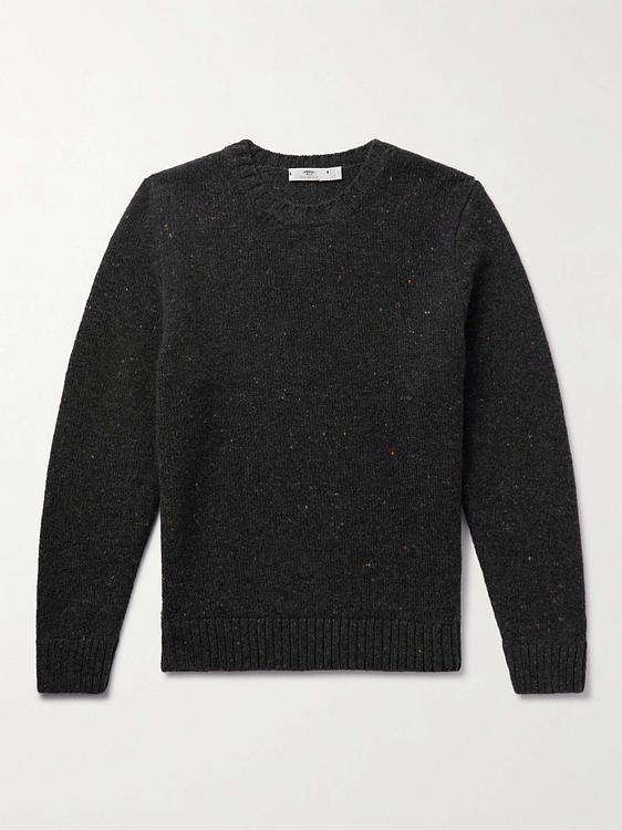 Black cashmere sweater from Inis Meáin